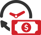 clock and money icon